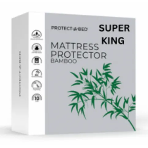 2 IN 1 Mattress Protector Bamboo - SUPER KING 