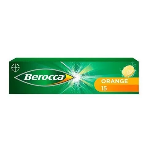 Berocca Orange Effervescent Vitamin Energy Tablets (15)
