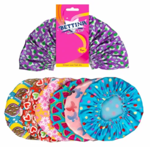 Bettina Lined Shower Cap - Assorted 