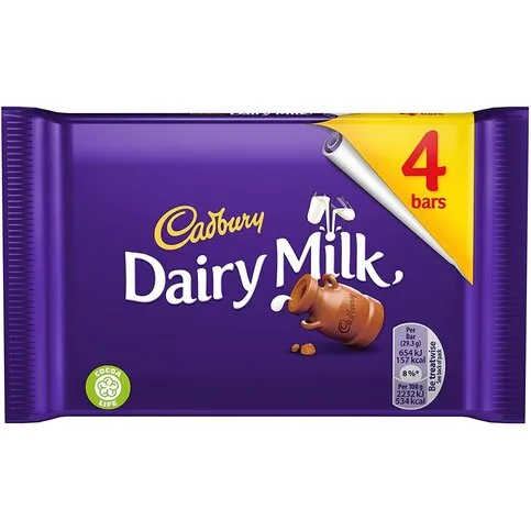 Cadbury Dairy Milk 4 Bars