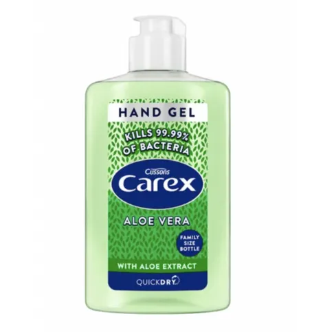 CAREX ALOE VERA ANTIBACTERIAL HAND SANITISER GEL 300ML