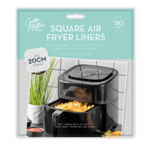 Cooke & Miller Square Air Fryer Lines 50pk