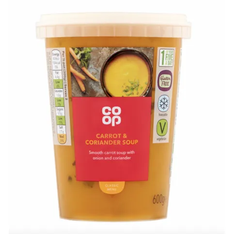 Co Op Carrot & Coriander Soup 600g