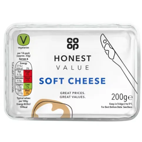 Co-op Honest Value Soft White Cheese 200g