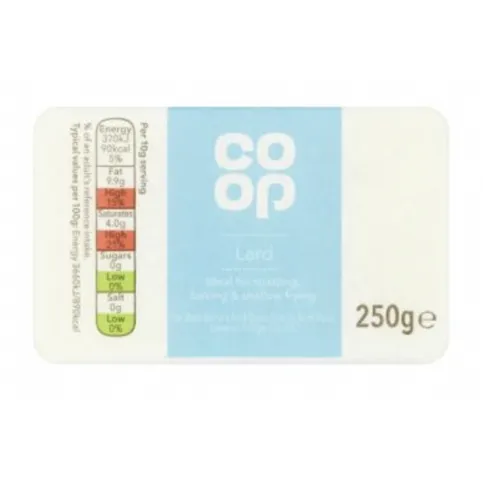 Co Op Lard 250g
