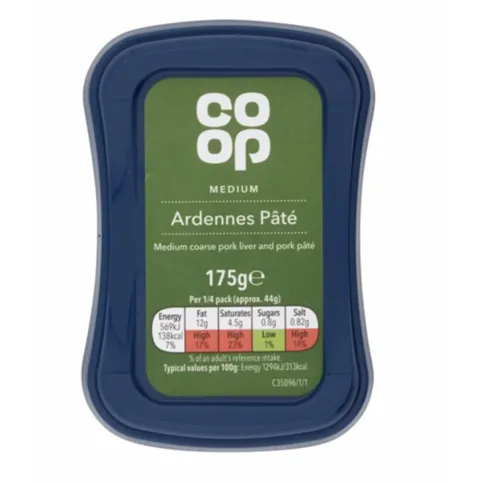Co-op Medium Ardennes Pate 175g