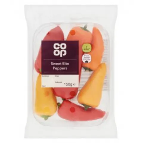 Co-op Sweet Bite Peppers 150g