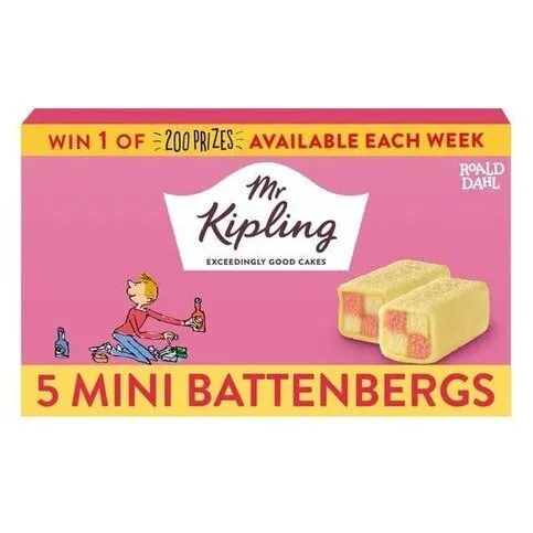 **DATED 31.12** Mr Kipling Mini Battenberg 5pk