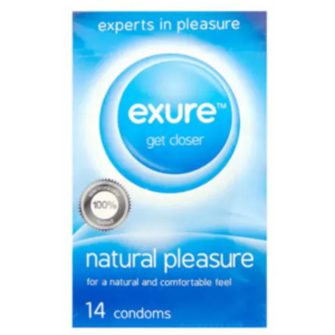Exure Natural Pleasure Condoms 14 Pack