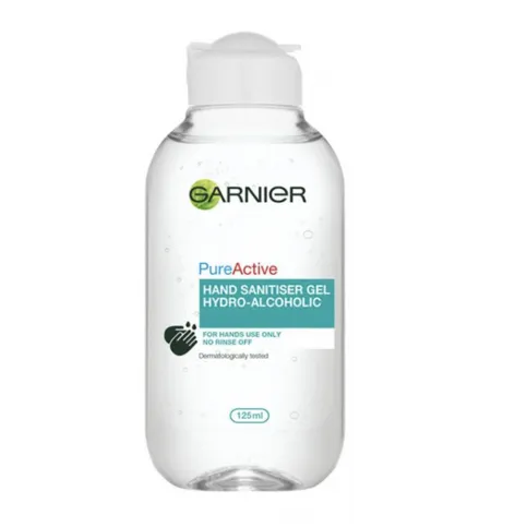 Garnier Pure Active Purifying Hand Sanitiser Gel Hydro Alcoholic 125ml