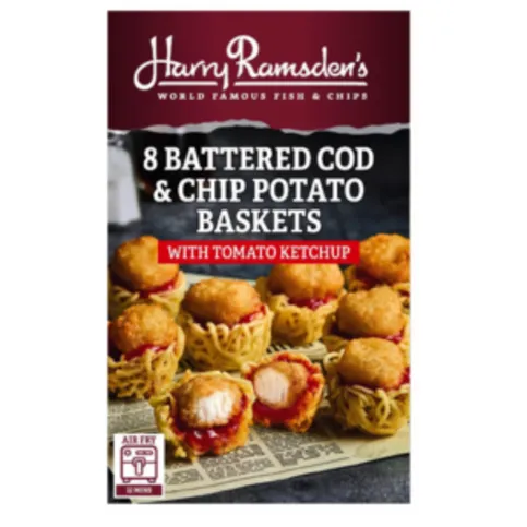 Harry Ramsden’s 8 Battered Cod & Chip Potato Baskets