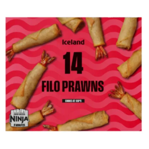 Iceland 14 Filo Prawns 168g