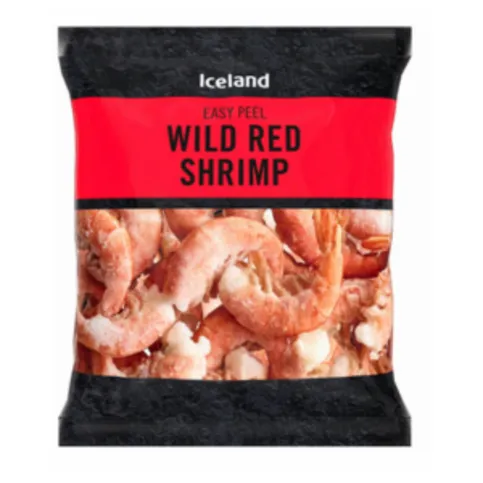 Iceland Easy Peel Wild Red Shrimp 200g