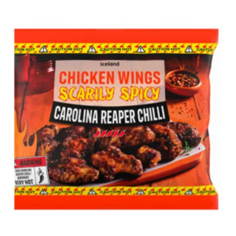 Iceland Scarily Spicy Carolina Reaper Chicken Wings 750g
