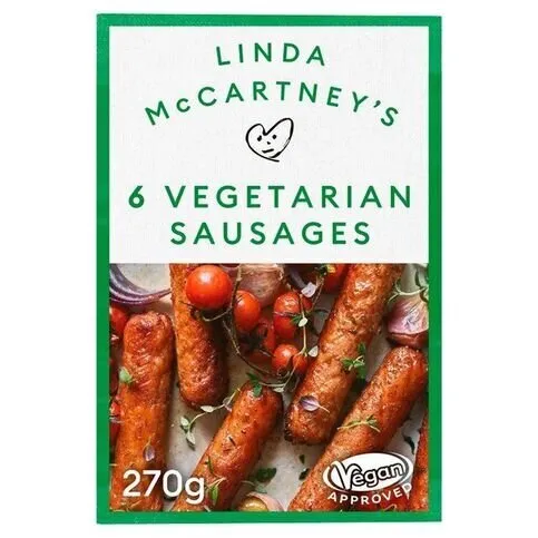 Linda McCartney 6 Vegetarian Sausages 270g