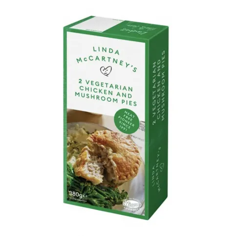 Linda McCartney's Vegetarian Chicken & Mushroom Pies x2 380g