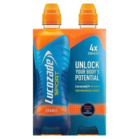 Lucozade sport orange 4 pack 500ml