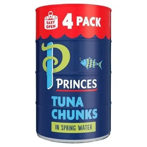Princes Tuna Chunks in Spring Water 4x145g