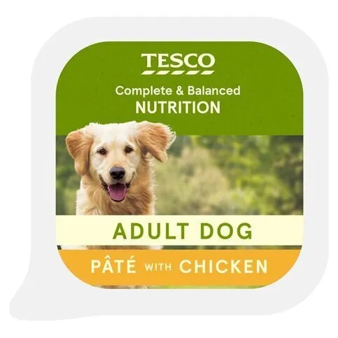 Tesco Chicken Dog Food Pate 300g