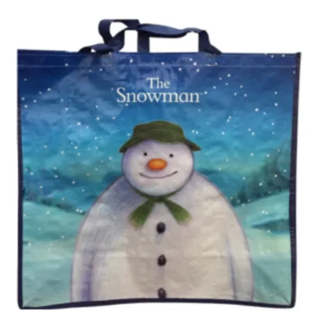 The Snowman Large Christmas Bag